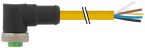 Mini (7/8) 4 pole, Female 90° w/ Cable 