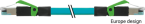 RJ45 male 0° / RJ45 male 0° shielded 