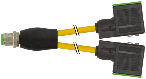 Y-Distributor M12 male / MSUD valve plug BI-11mm 