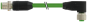 M12 male 0° / M12 female 90° A-cod. shielded