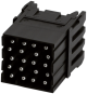 Male module, 20-pole, crimp t. 