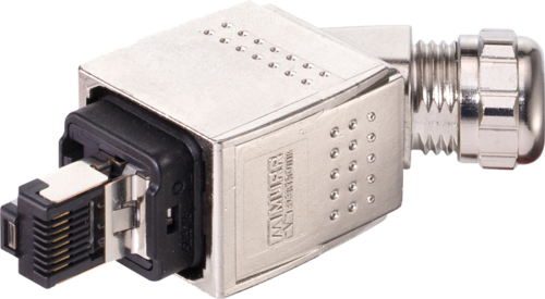 Push Fit Rj45 Push Pull RJ45 male 45° IDC 7000-74061-0000000